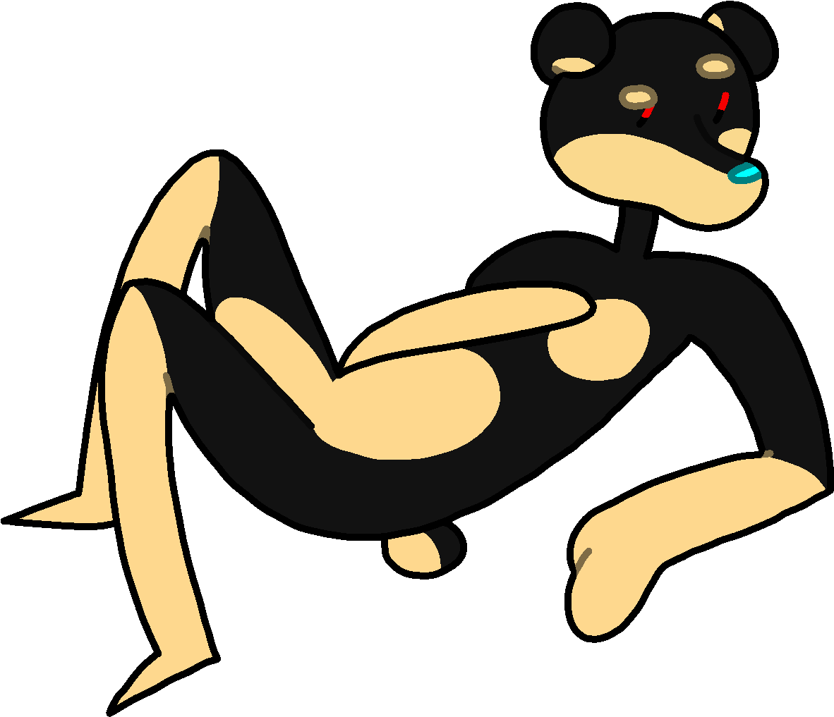 Bitch, I'm A Beast - Drawing (1205x1040), Png Download