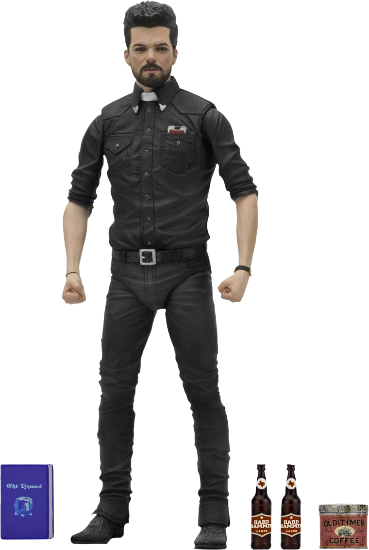 Preacher - Jesse Custer - 7" Action Figure (760x1131), Png Download