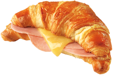 Croissant By Purple Oven - Croissant Avec Jambon Et Fromage (500x500), Png Download