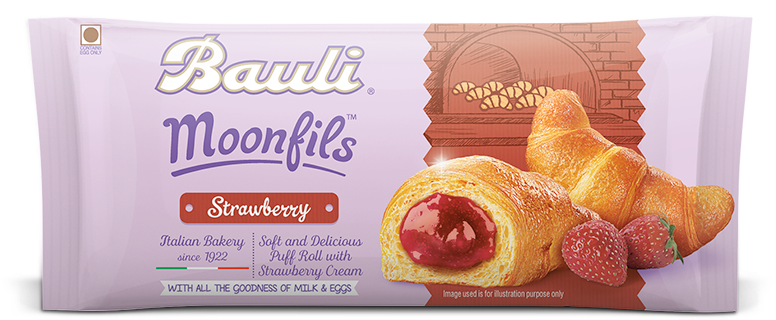 Ready To Eat Snack - Bauli Moonfils Chocolate (820x425), Png Download