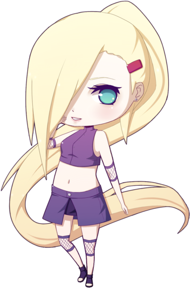 Pretty Chibi - Ino Chibi (400x600), Png Download