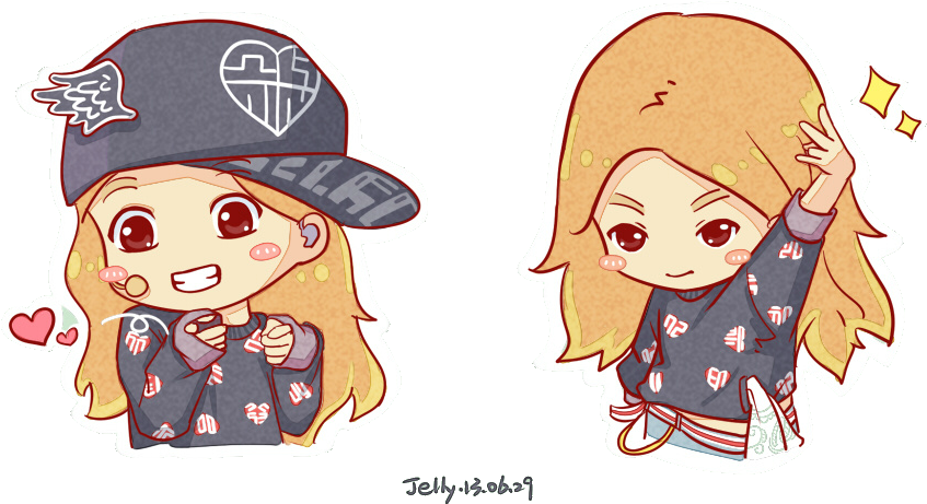 Taeyeon Drawing Anime - Taeyeon Chibi Fanart (1000x536), Png Download