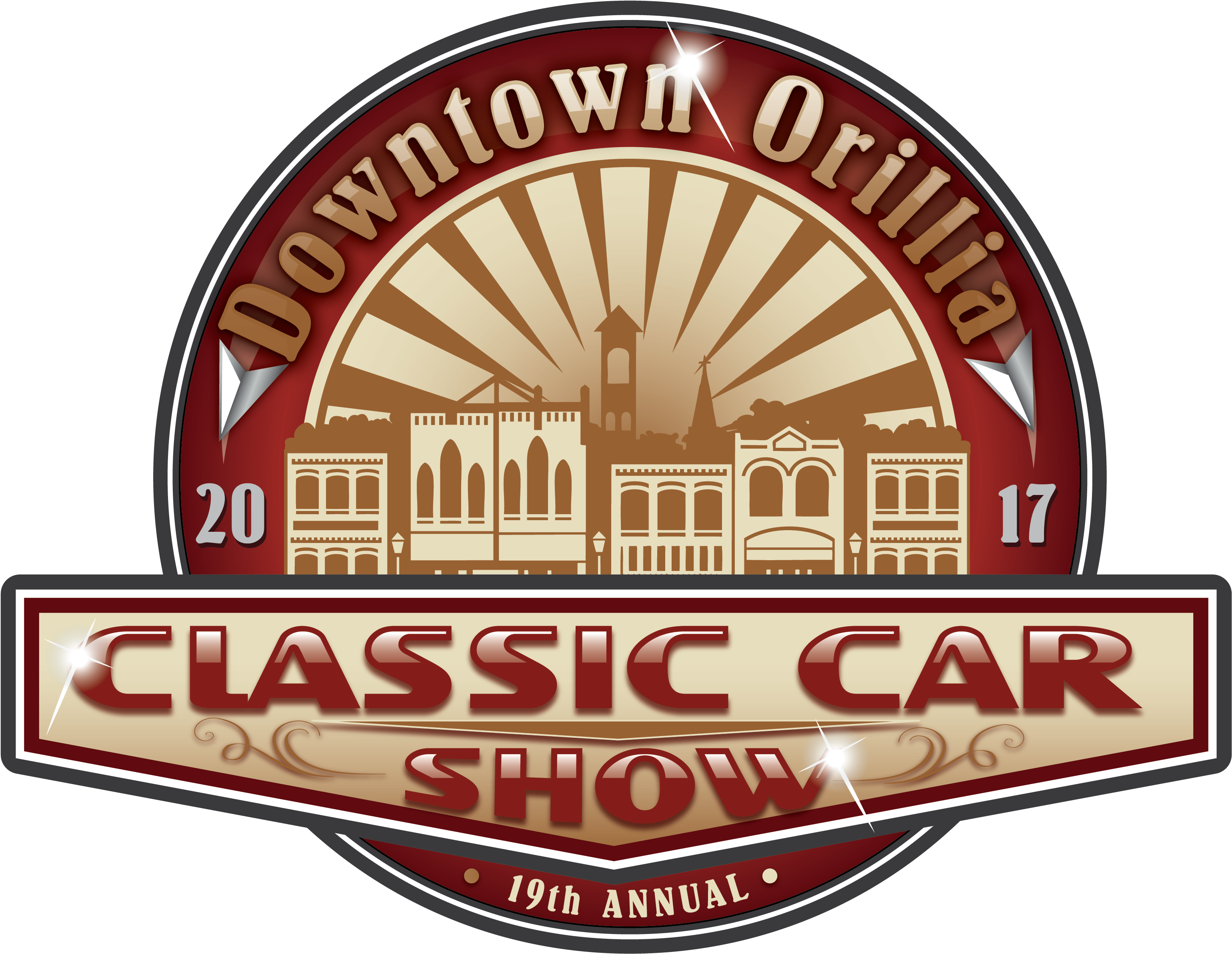 19th Annual Downtown Classic Car Show - City Of Orillia (3300x2550), Png Download