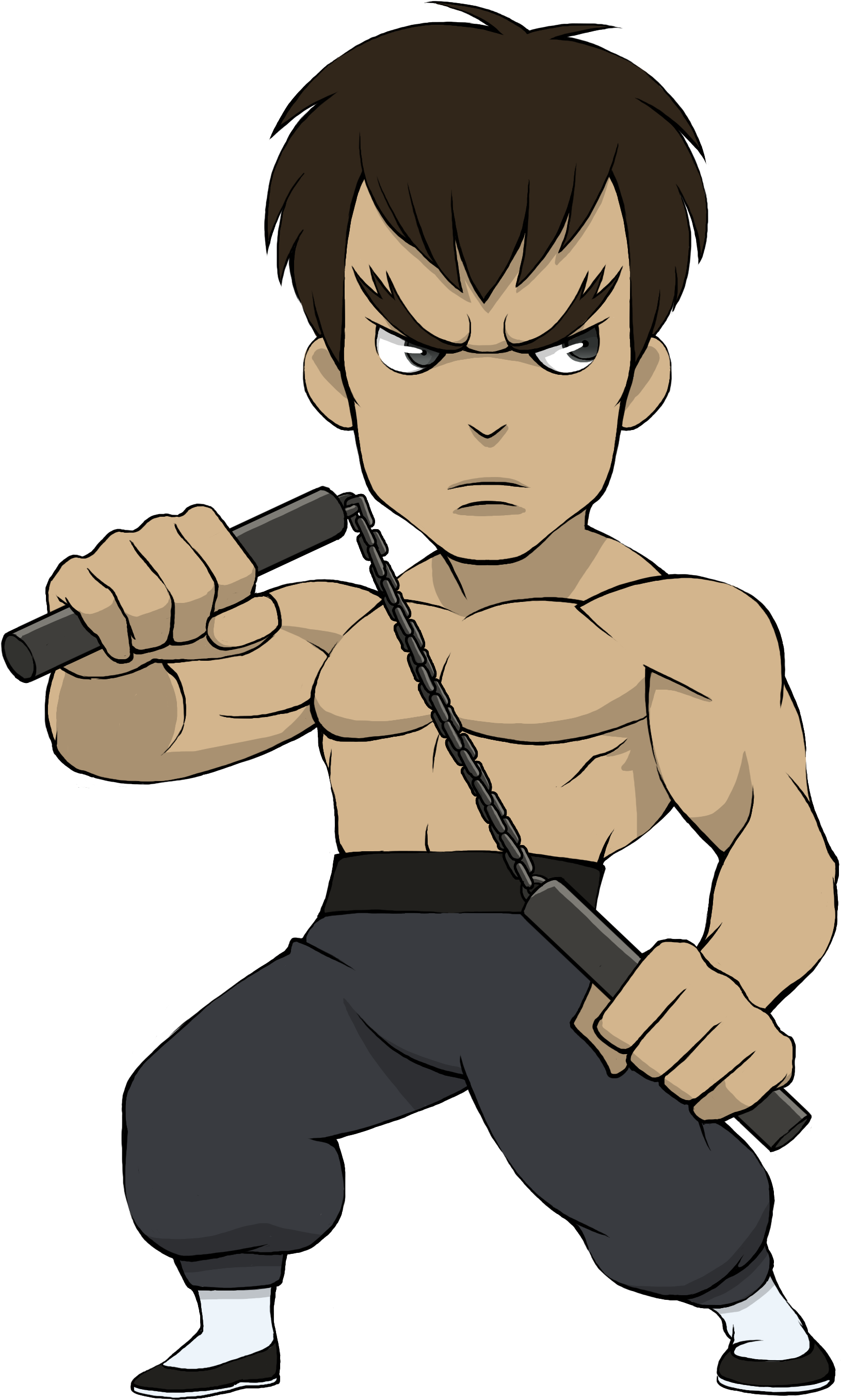 Feilong Ultra Sf4 Chib - Fei Long Street Fighter Chibi (2894x4093), Png Download