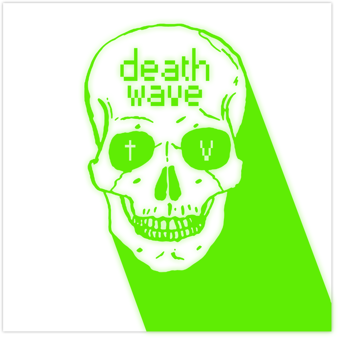 Deathwave Skull Logo [sticker] - Pizap Clip Art Png (1500x1500), Png Download