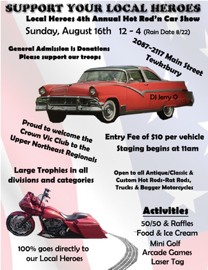 Support Your Local Heroes At The 4th Annual Hot Rod'n - Facebook (628x390), Png Download