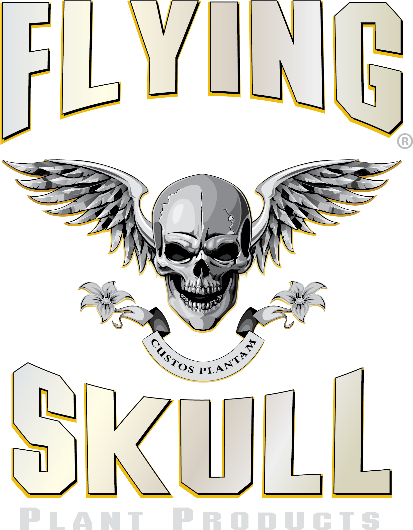 Welcome To Flying Skull Plant Products - Flying Skull Logo (1736x2261), Png Download