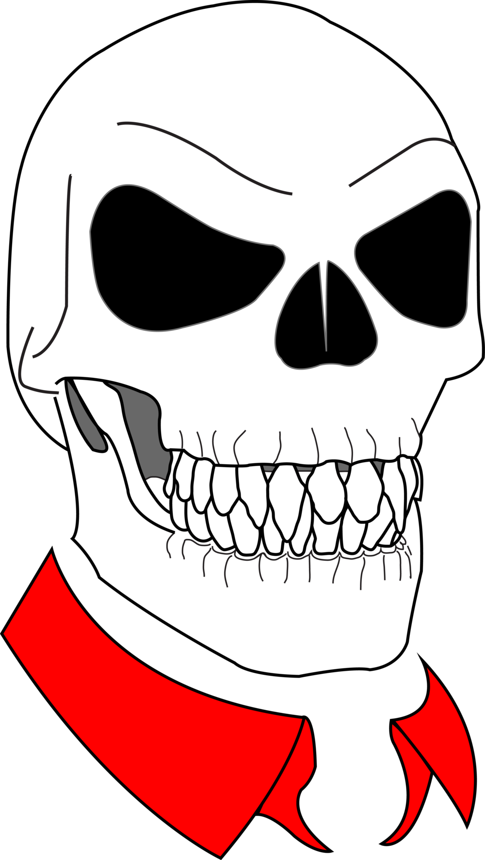 Skull-logo - Portable Network Graphics (1000x1773), Png Download