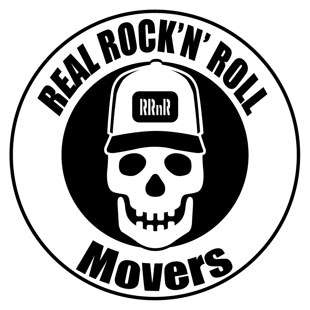 Rrnr Skull Logo - Real Rocknroll Movers (995x995), Png Download