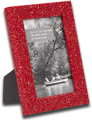 Ruby Glitter Desk Frames - Berkeley (310x404), Png Download