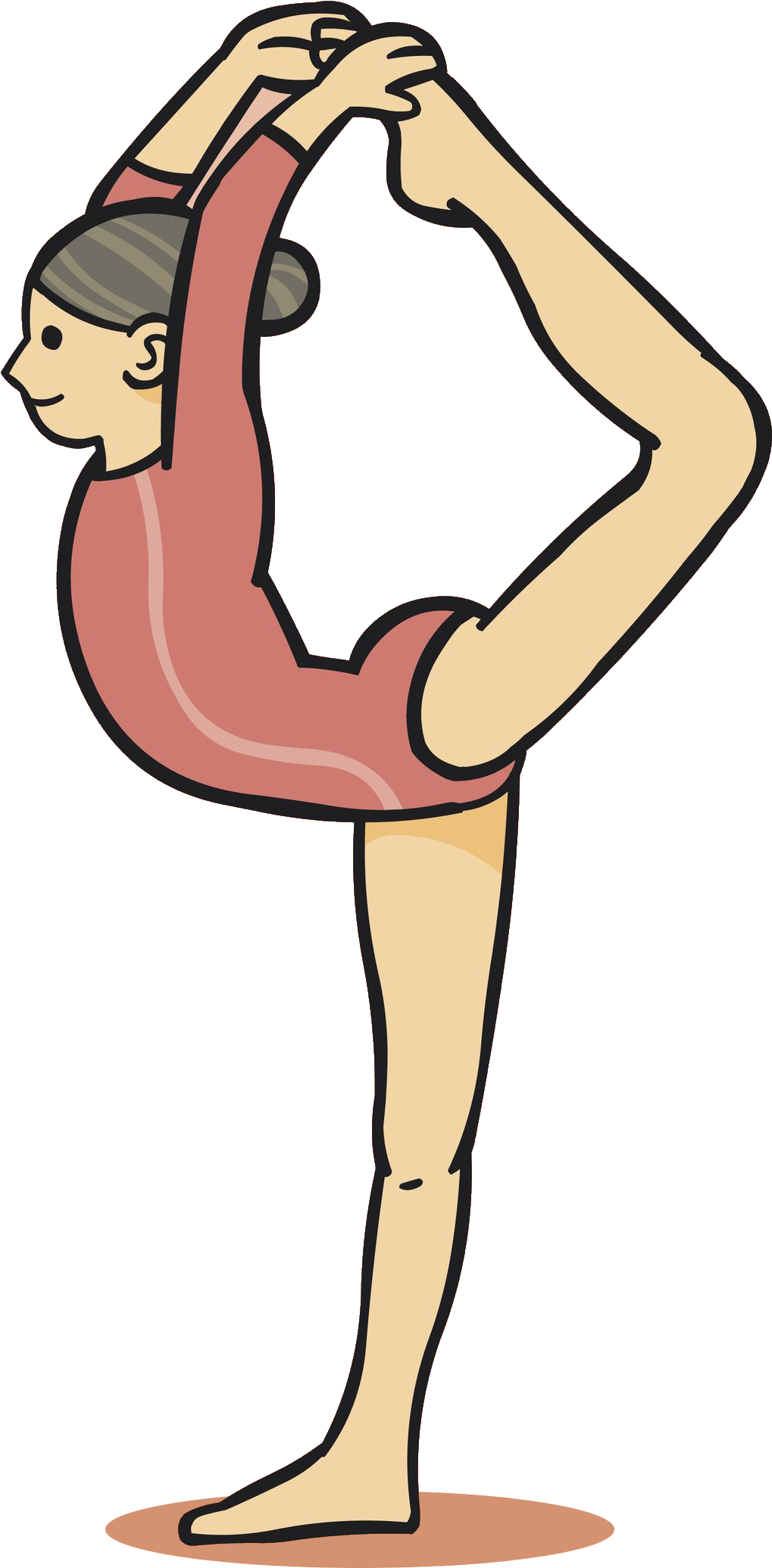 Rhythmic Animation Transprent Png - Dibujos De Gimnasia Ritmica (1590x2196), Png Download