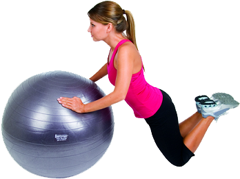 Gym - Aeromat Fitness Ball 65cm - Purple (443x334), Png Download