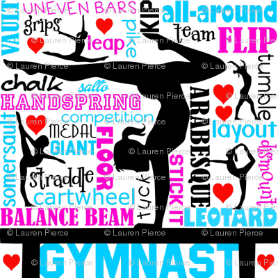 Gymnastics Subway Art (400x400), Png Download