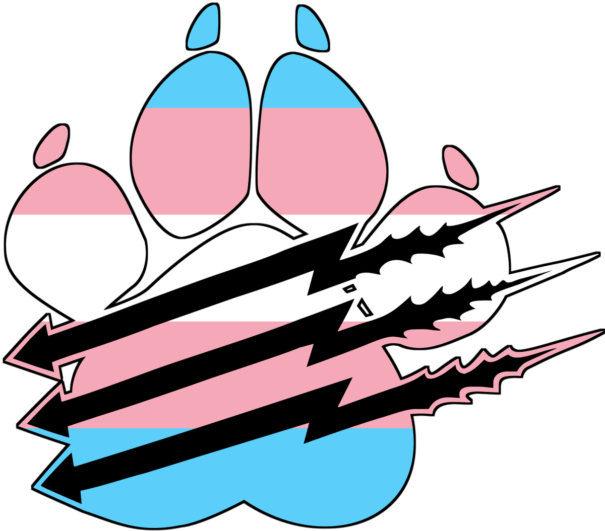 Anti Fascist Furries On Twitter - Transgender Symbols (1200x1055), Png Download