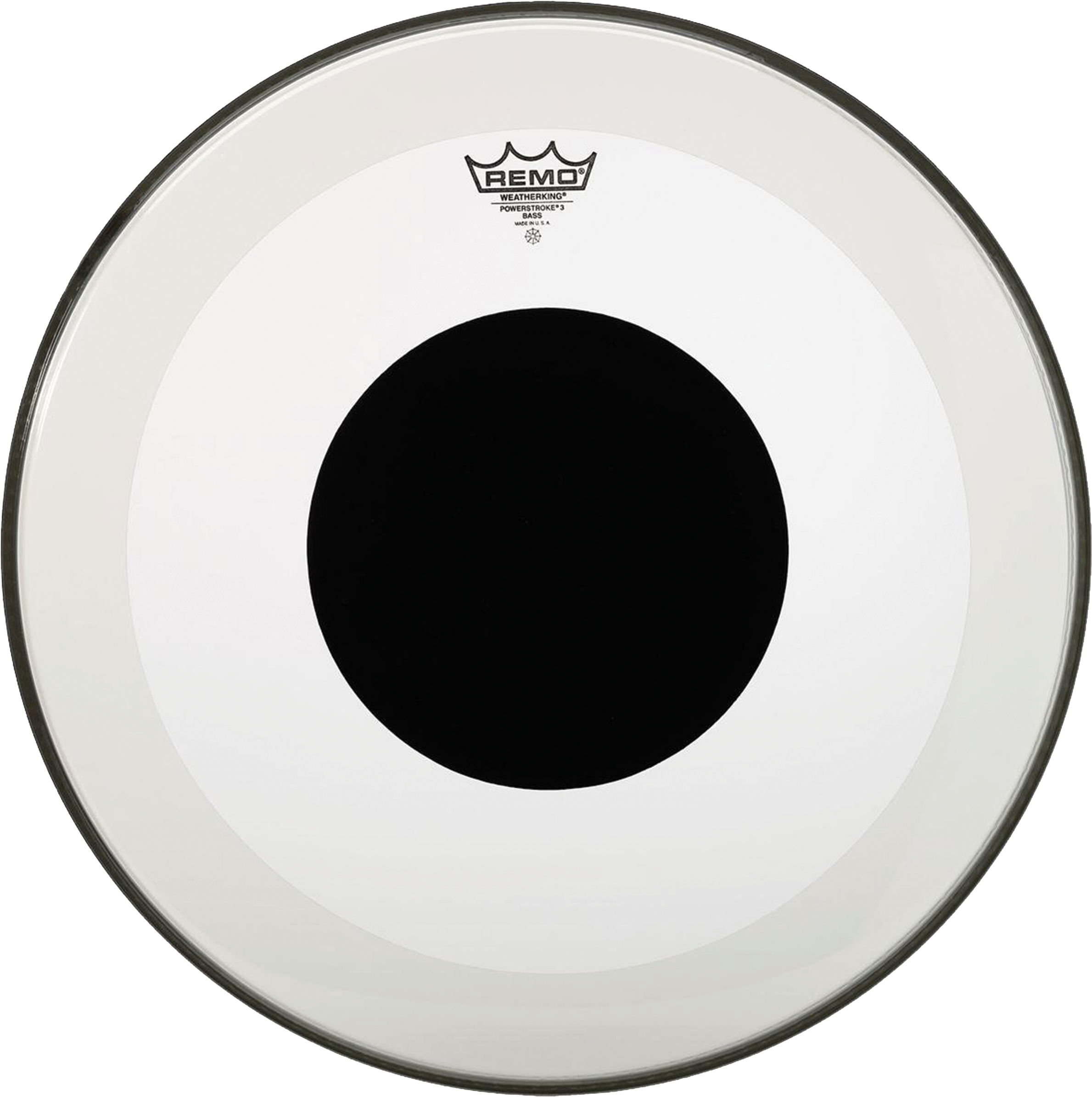Whereas Both Ps77 Snare Heads Coated And Clear Feature - Remo Ambassador Clear (2400x2422), Png Download