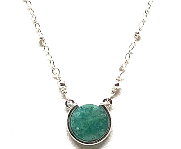 Stone Circle Necklace - Locket (914x1024), Png Download