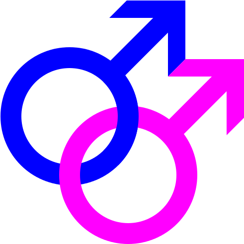 Gay Symbol By Dinic In Public Domain - Gay Sign (504x504), Png Download