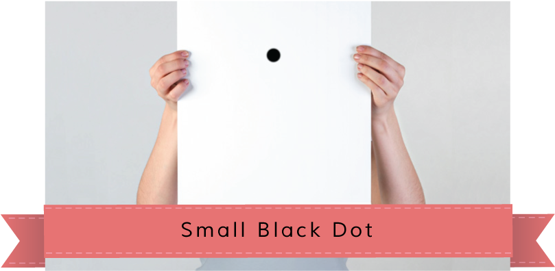 Small Black Dot - Child (810x403), Png Download