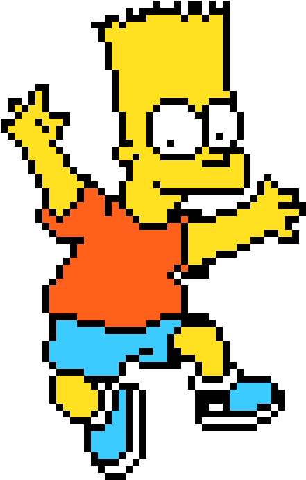 Bart Simpson - Bart Simpson Png Pixel (590x770), Png Download
