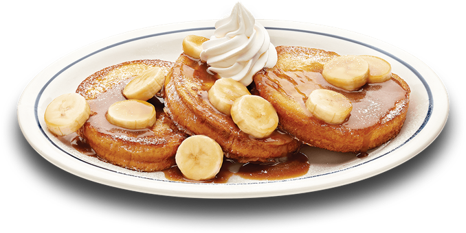 Celebrate Spring At Ihop With Two New Flavors Of Brioche - Banana Foster Brioche French Toast Ihop (738x367), Png Download
