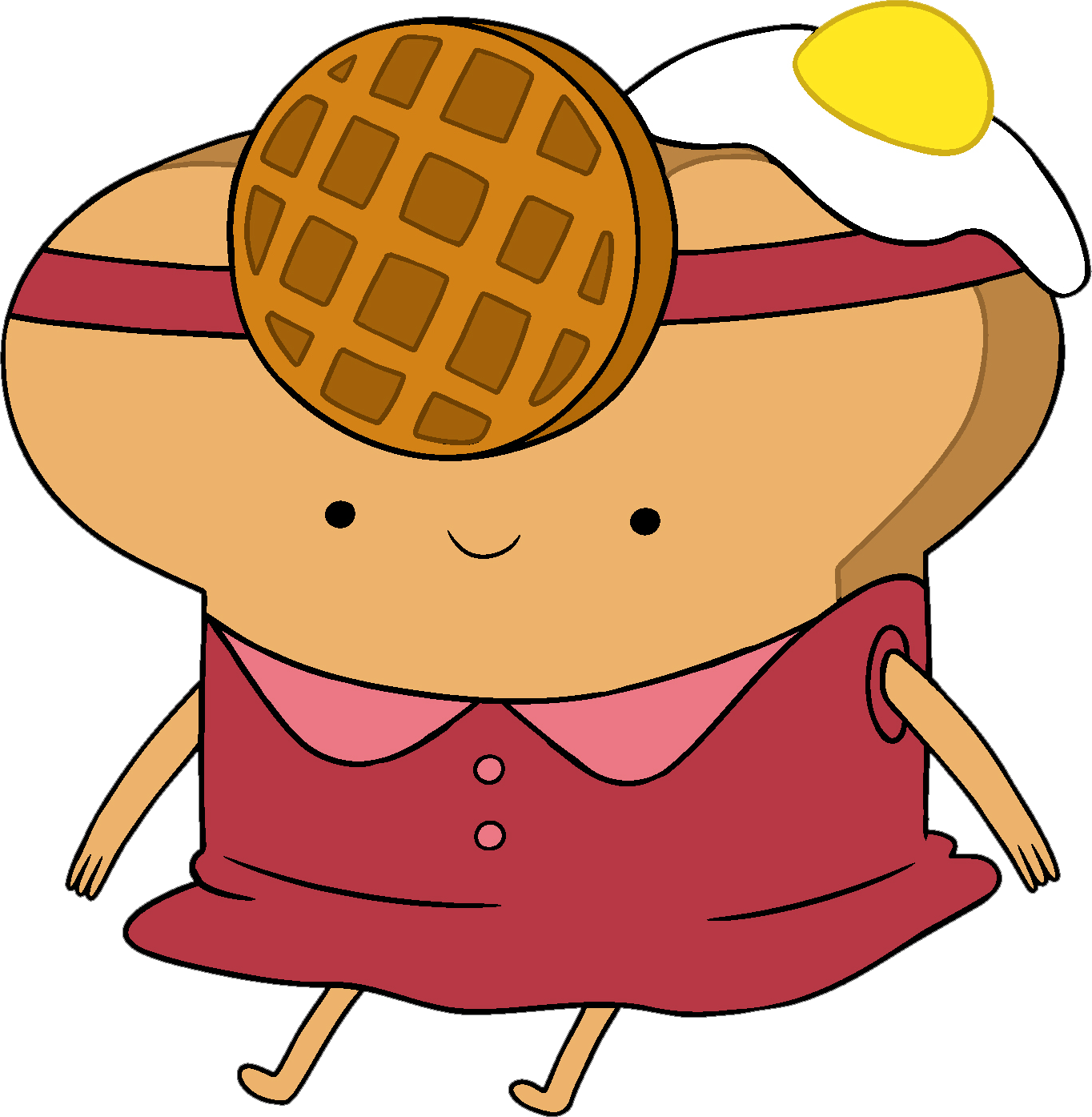 He Serves Toast Princess - Toast Princess Adventure Time (1364x1395), Png Download