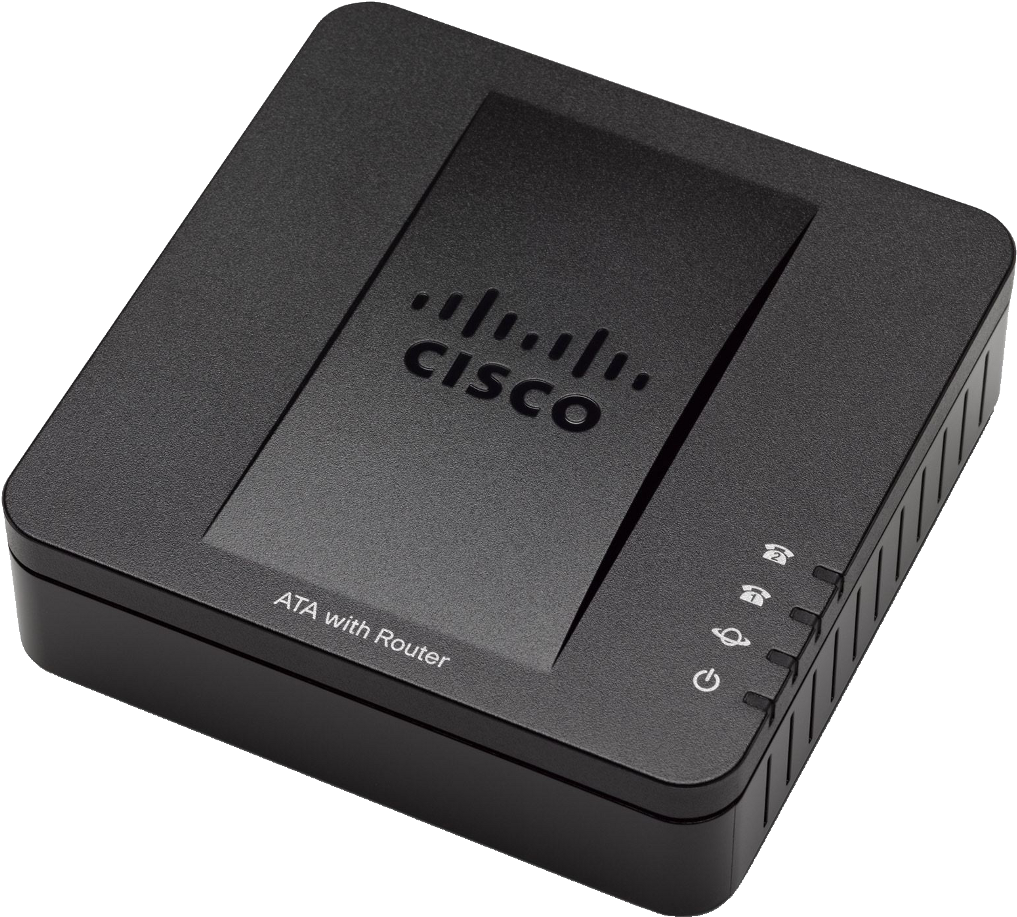 Cisco Spa122 Ata With Router, Voip Adapters (1050x1050), Png Download