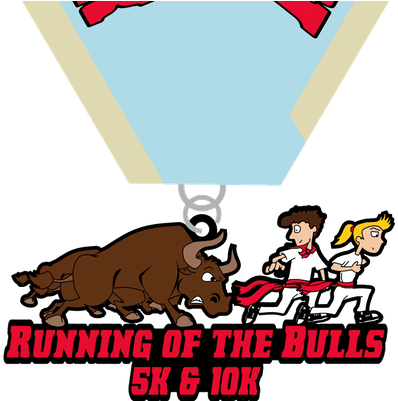 Running Of The Bulls - Shark (800x400), Png Download