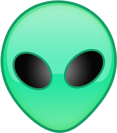 Free Alien Emoji - Emoji De Alien Png (480x491), Png Download