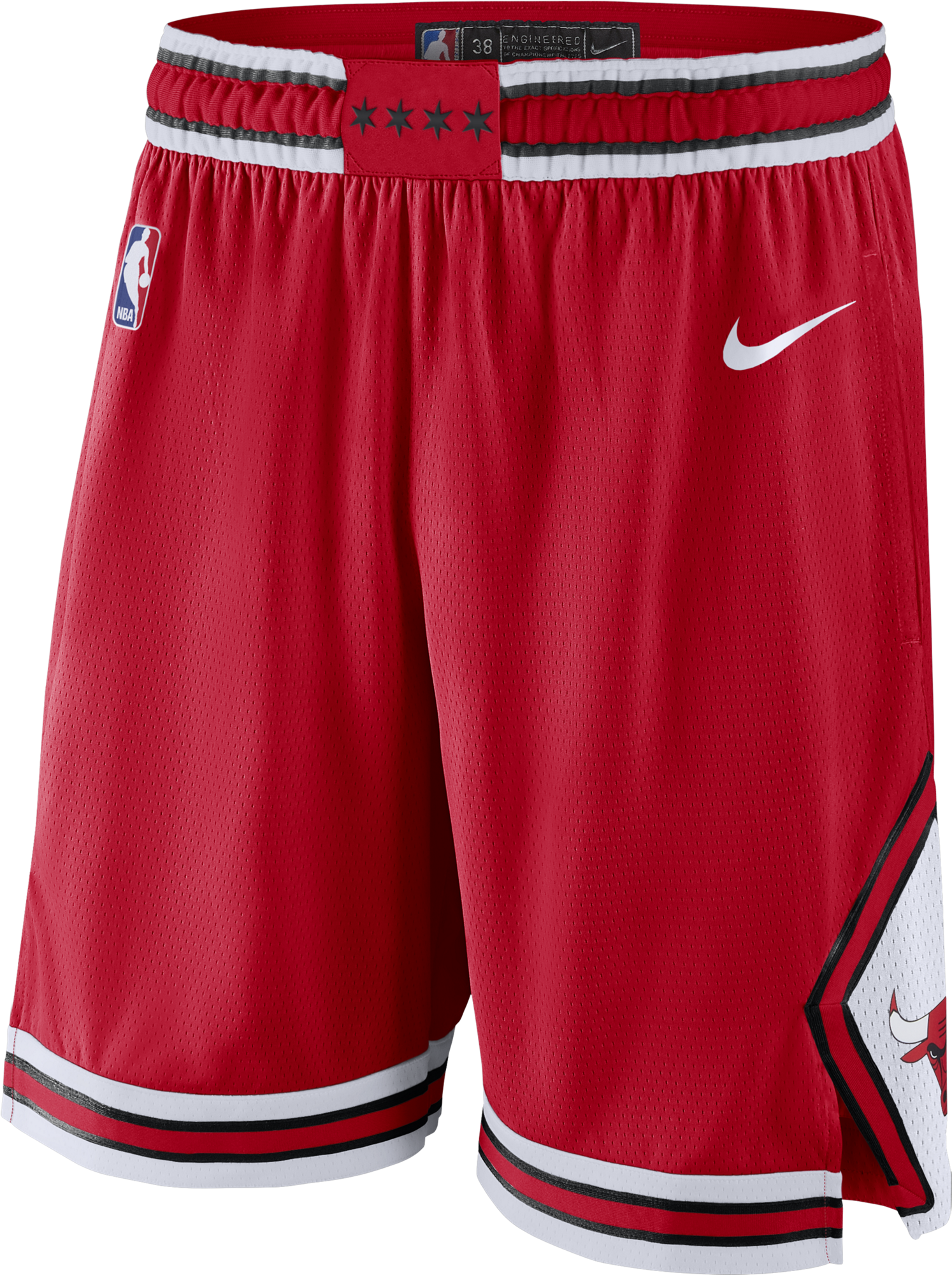 Nike Nba Chicago Bulls Swingman Road Shorts - Chicago Bulls Shorts (2000x2000), Png Download