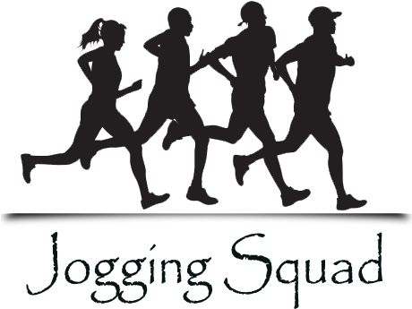 Jog Squad - Silhouette (459x400), Png Download