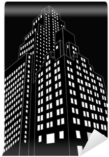 Cartoon Big Buildings (400x400), Png Download