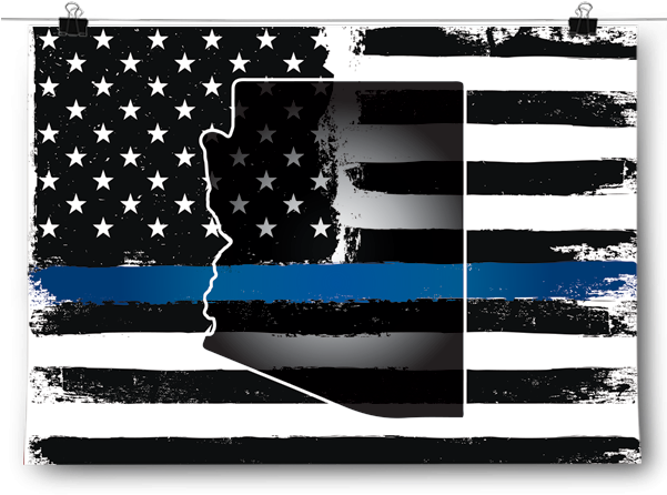 Thin Blue Line - Thin Blue Line Flag Nj (600x600), Png Download