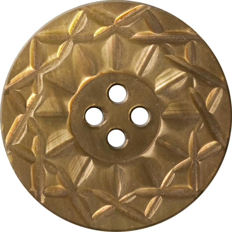 Button With Twelve-pointed Intertwining Border, Gold - Circle (800x800), Png Download