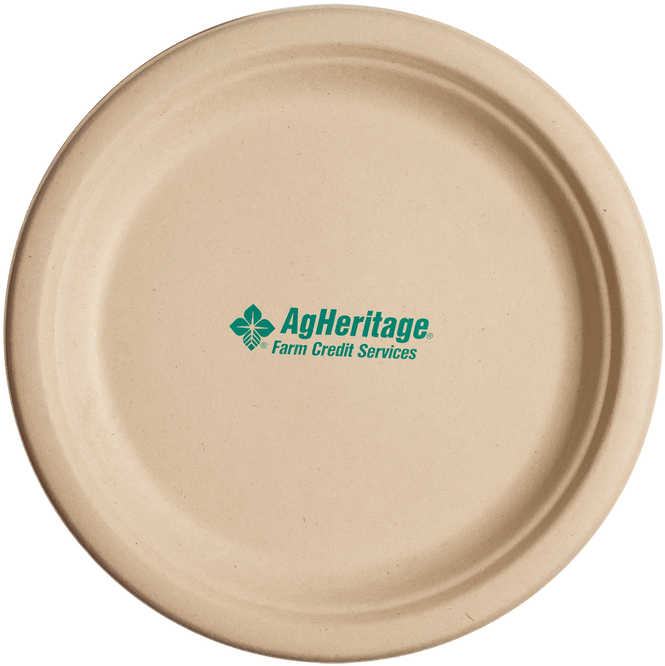 Paper Plate Png - Tk Custom 8.15" Kraft Compostable Paper Plate, Promotional (700x700), Png Download