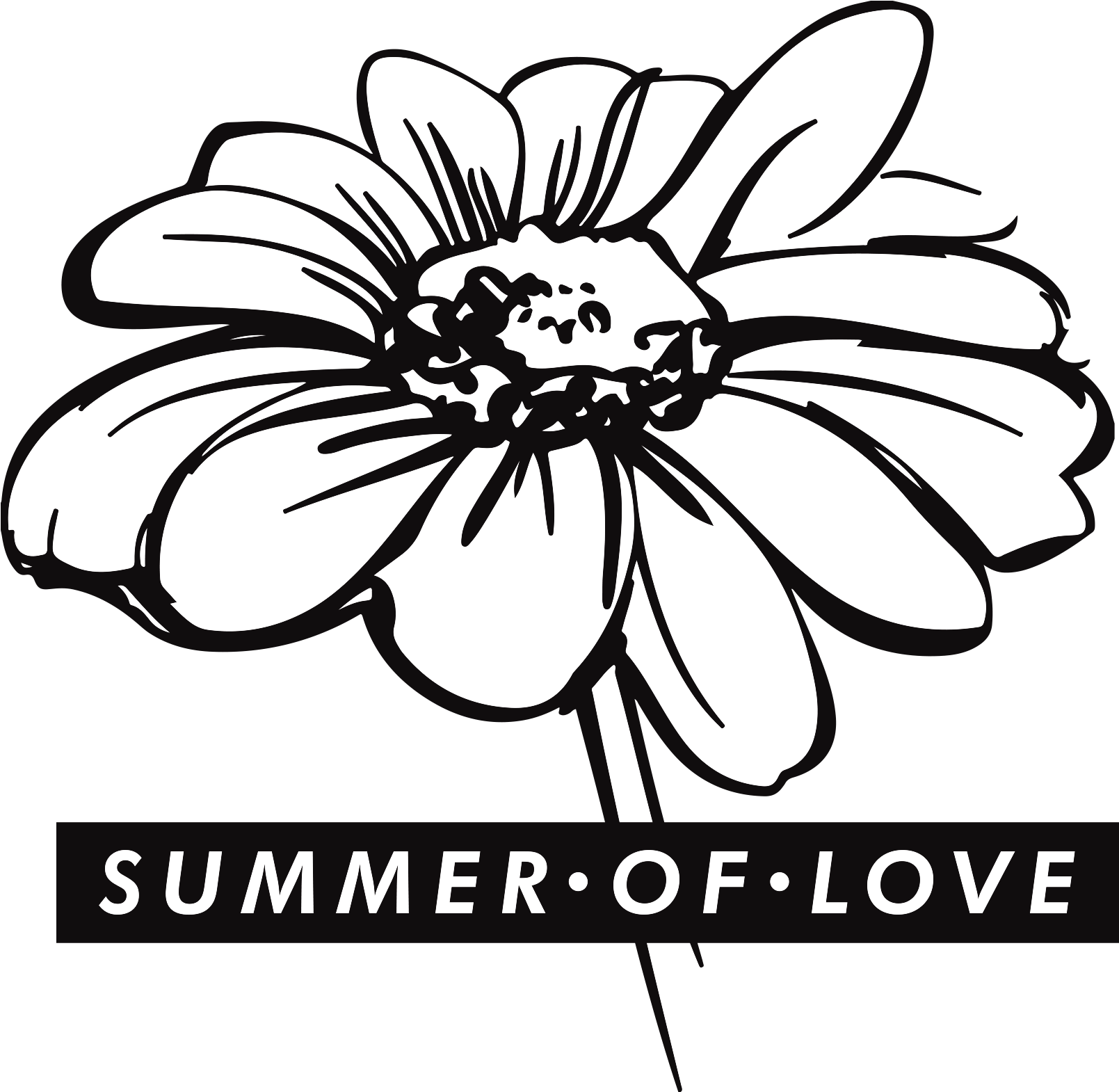 Image Black And White Common Flower Royalty Free Clip - Stamperia Stencil With Love 20x15cm (1668x1668), Png Download