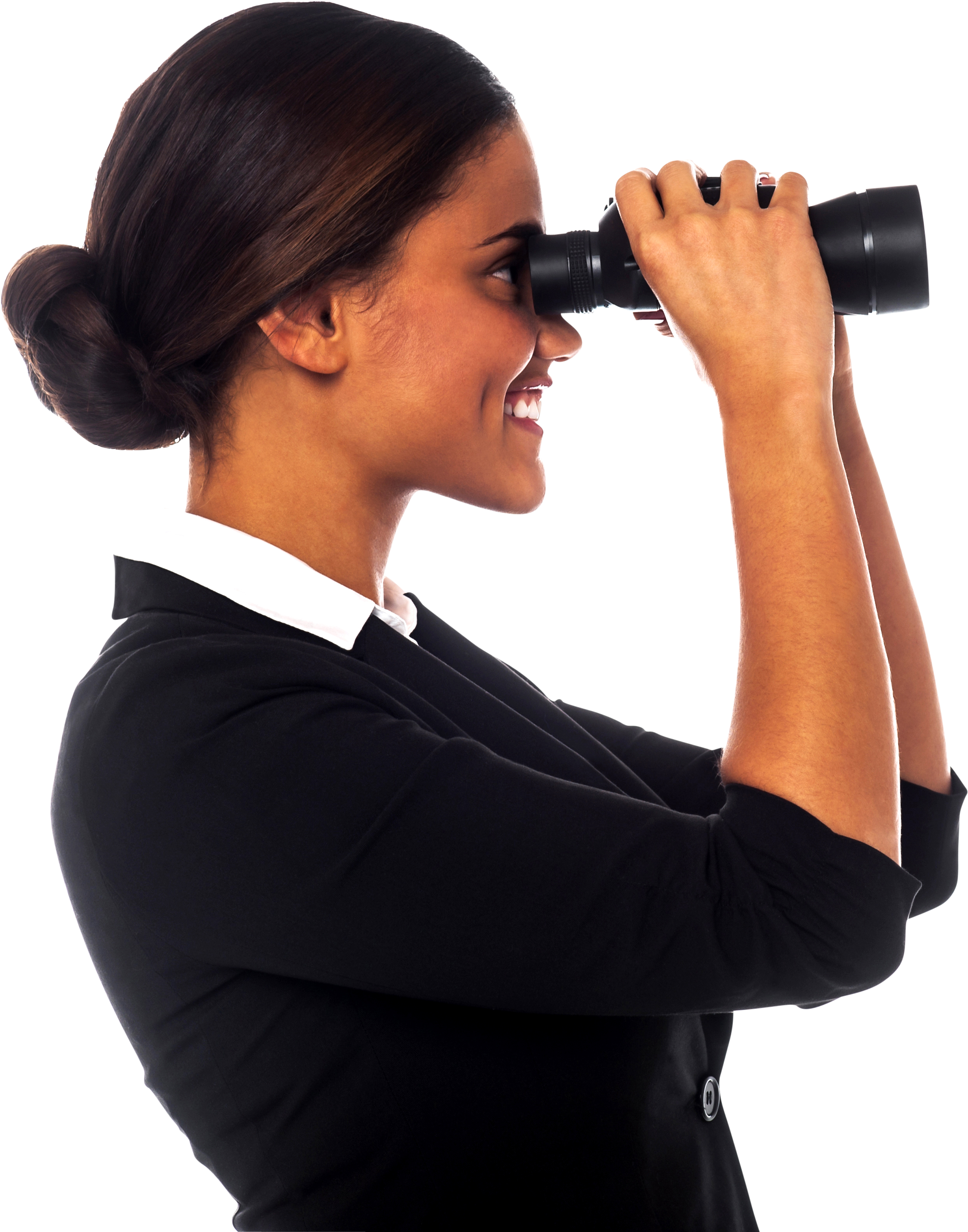 Working Women Free Png Image - Woman With Binoculars (4809x3200), Png Download