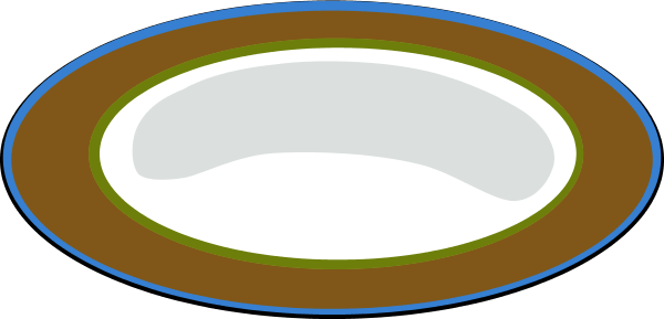 Paper Plate Cliparts - Plate (600x289), Png Download