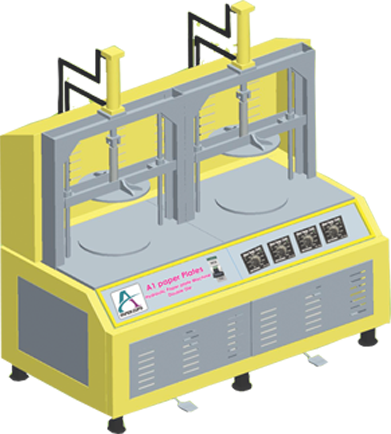 Hydraulic Paper Plate Making Machine Two Workstations - Paper Plates Machine Price In India (391x434), Png Download