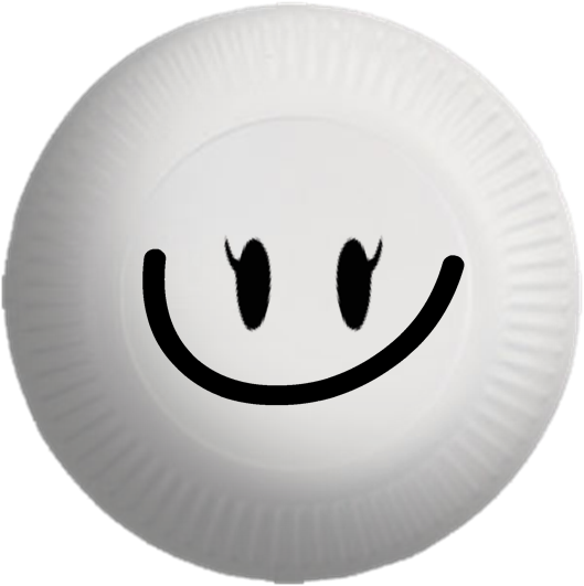 Paper Plate Full Body - Portable Network Graphics (529x531), Png Download