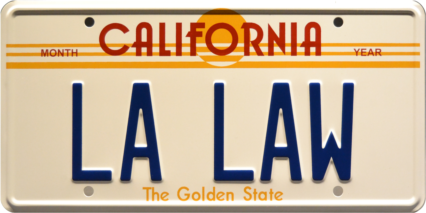 La Law Prop Plate Movie Memorabilia From La Law Starring - Future License Plate (2048x1170), Png Download