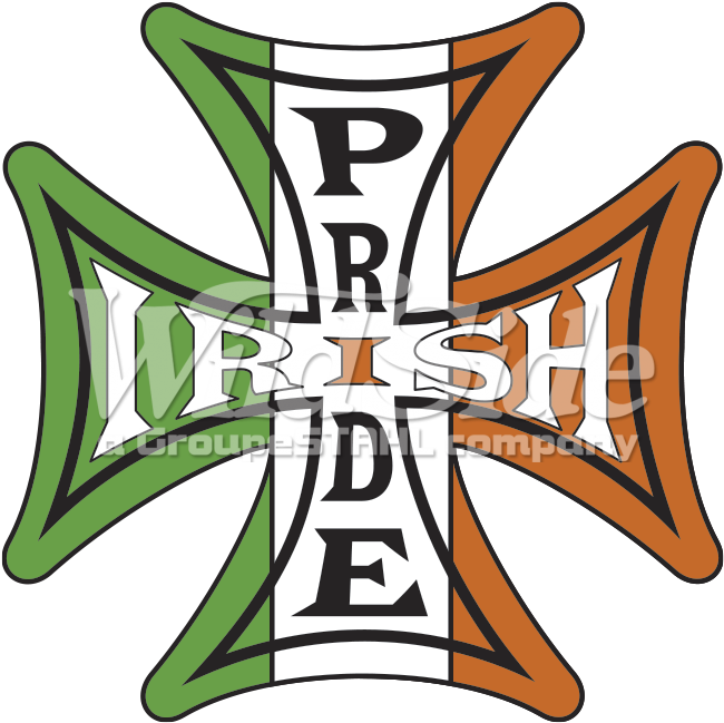 Irish Pride Iron Cross - Biker Iron Cross (675x675), Png Download