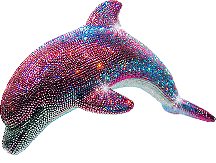 This Pink Dolphin Will Add Sparkle And Pizazz To A - Dolphin (437x330), Png Download