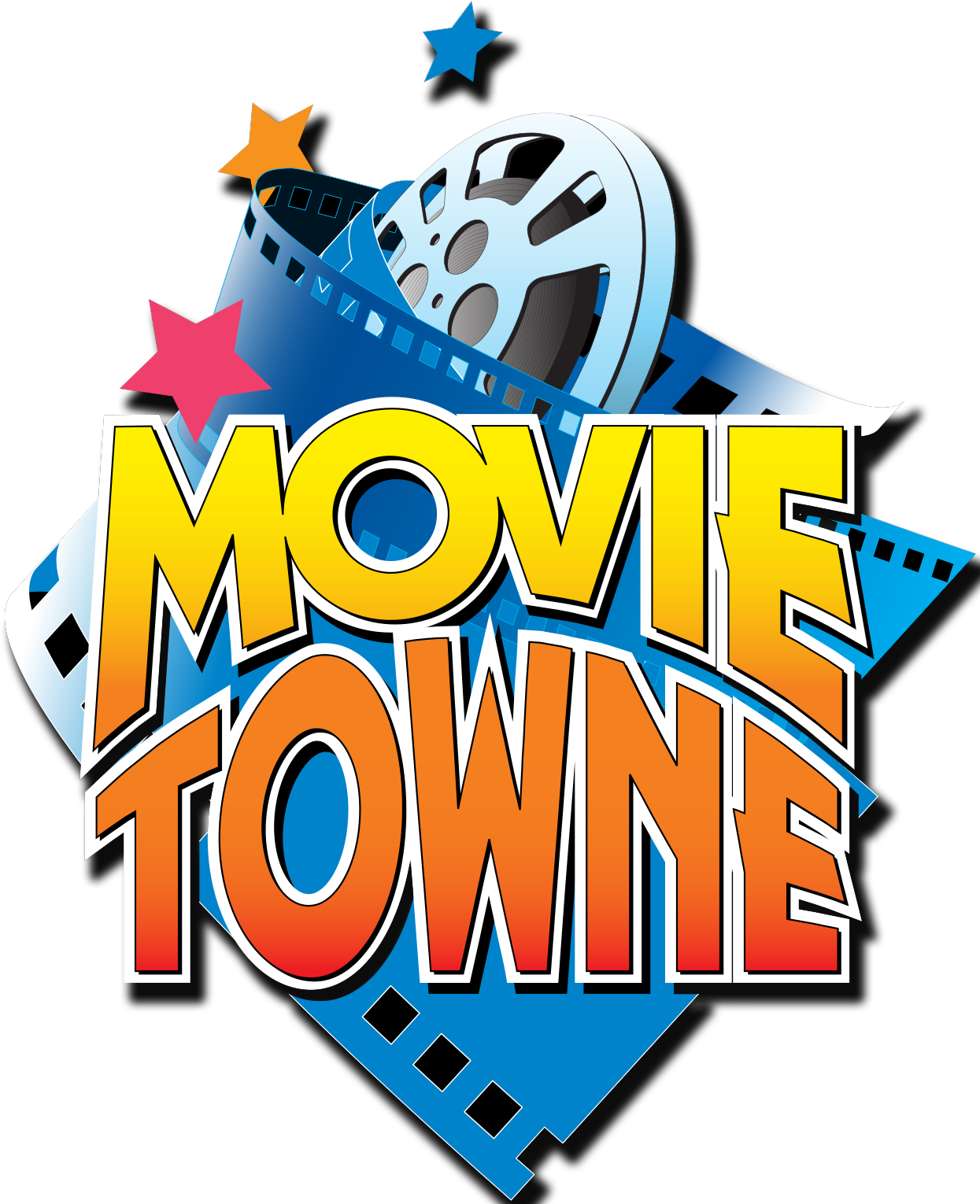 Movie Towne Trinidad Logo (1306x1529), Png Download