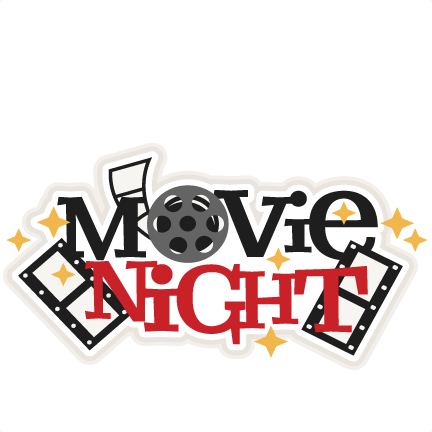 Movie Night Title Svg Scrapbook Cut File Cute Clipart - Movie Night Clipart Png (432x432), Png Download