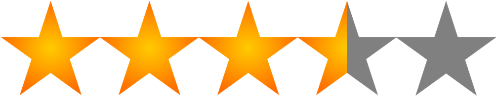 Star Rating - - 3.5 Stars (1011x215), Png Download