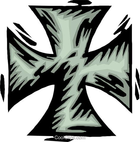 Iron Cross Royalty Free Vector Clip Art Illustration - Clip Art (472x480), Png Download
