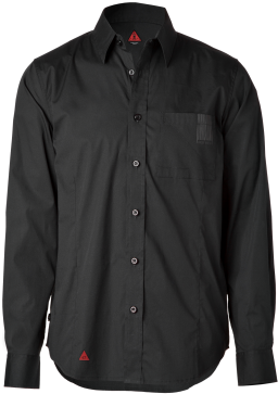 Best Of All, At The Jacket's Outside Nape, 47's Barcode - Slim Garment Dyed Cotton Shirt (310x465), Png Download