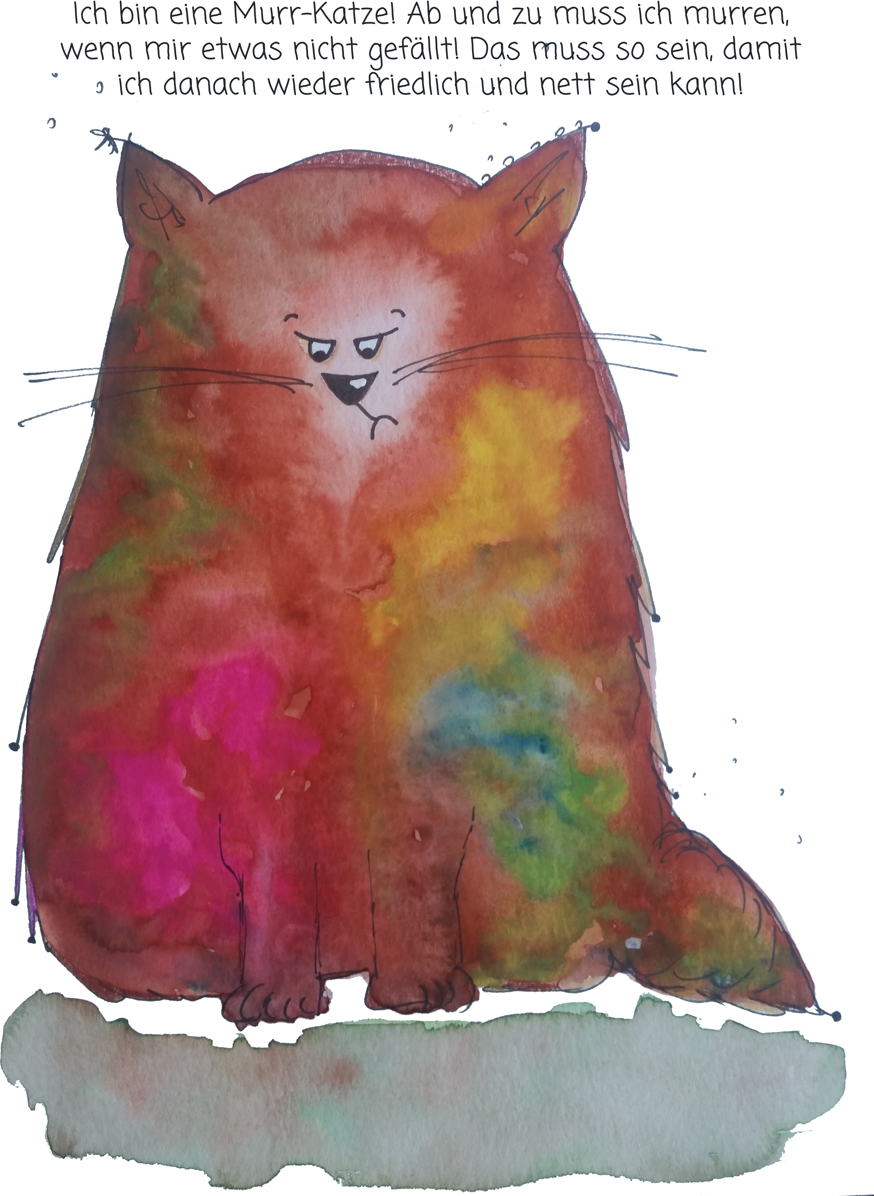 Murr-katze Kraftkarte Für Kinder - Learning (2988x4199), Png Download