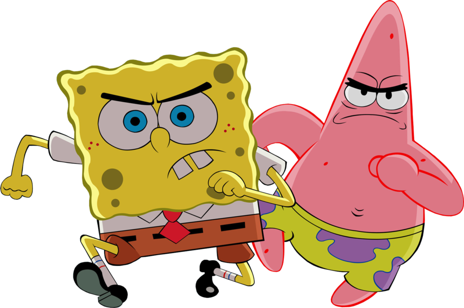 Share This Image - Spongebob And Patrick Png (904x600), Png Download