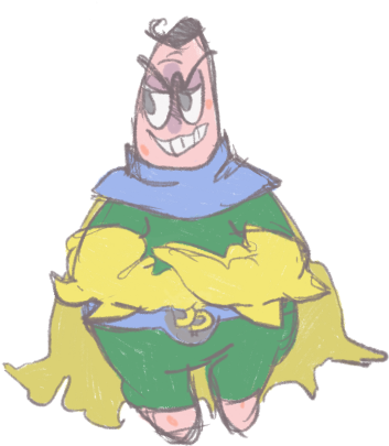 Dreaded Patrick From Spongebob Squarepants - Illustration (382x423), Png Download